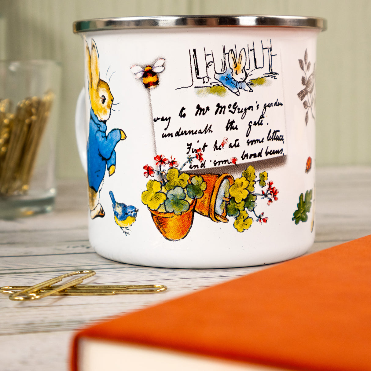 Peter Rabbit Enamel Mug - Classic Beatrix Potter Design