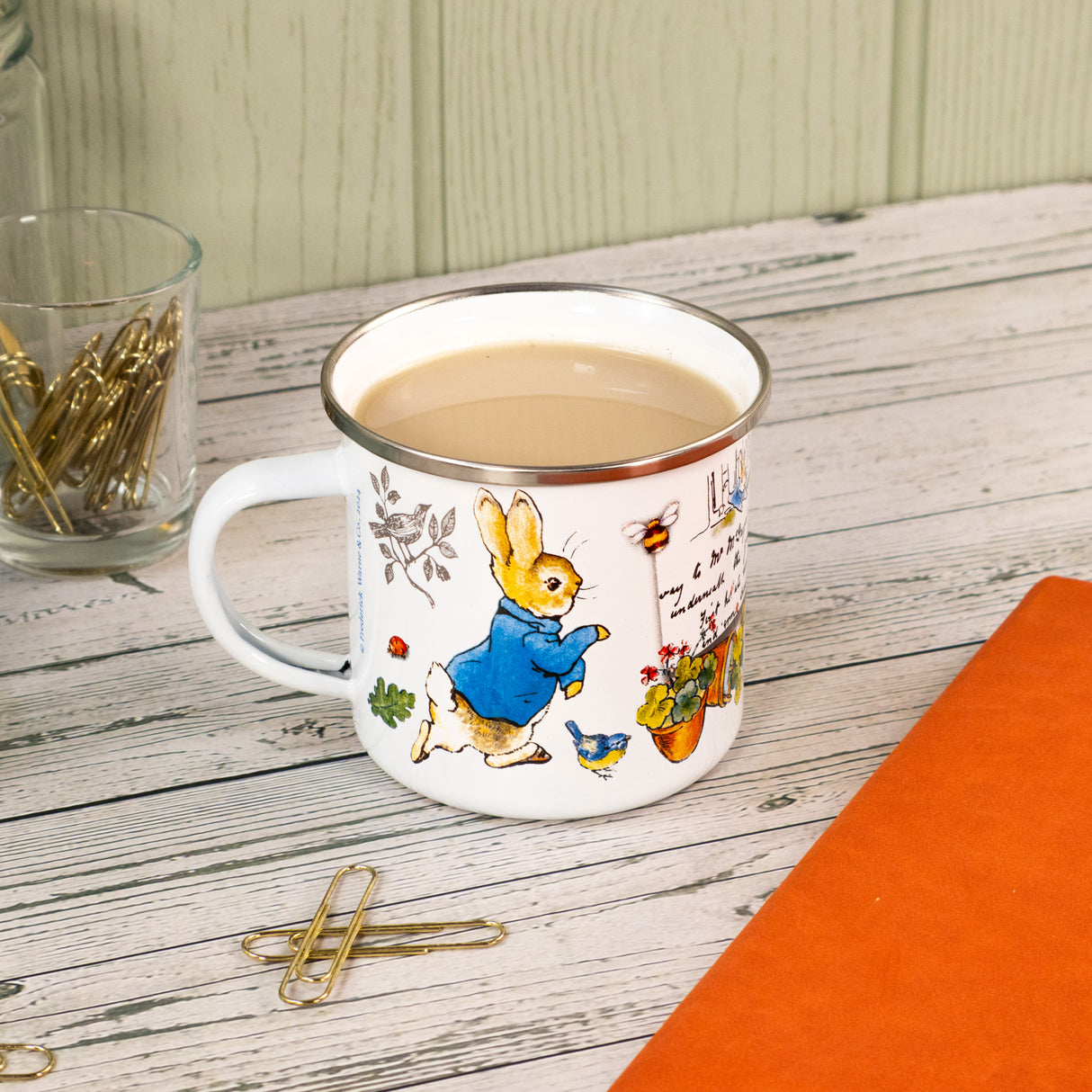 Peter Rabbit Enamel Mug - Classic Beatrix Potter Design