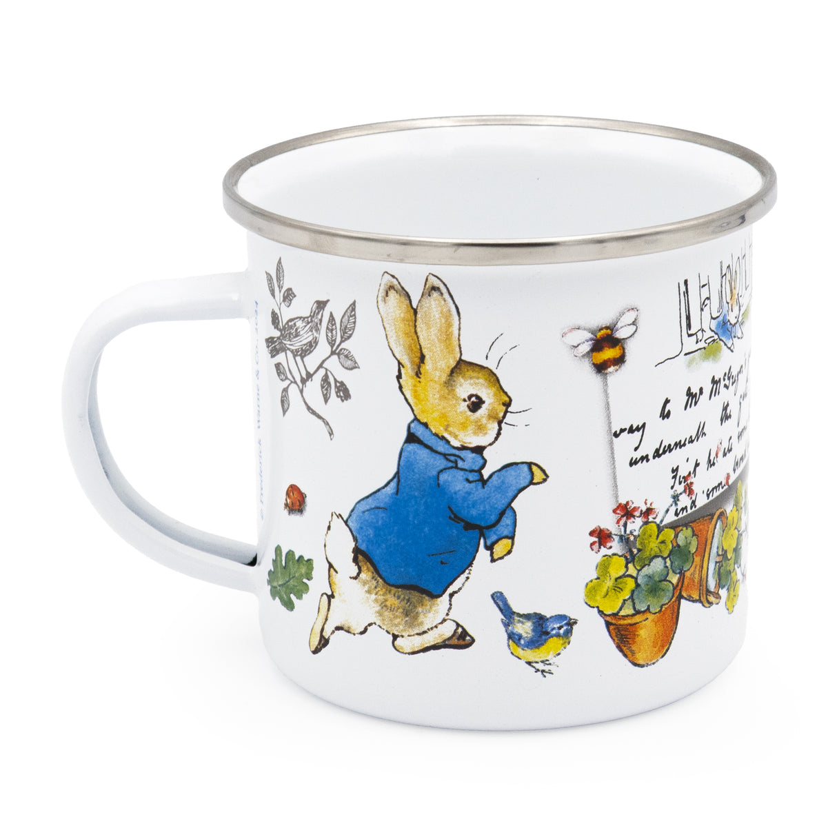 Peter Rabbit Enamel Mug - Classic Beatrix Potter Design