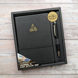 Gentlemen’s Emporium Notebook & Pen Set – On Your Bike Cover Design