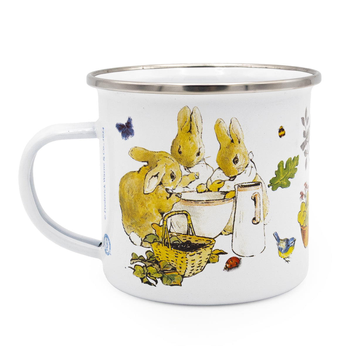 Flopsy Bunnies Enamel Mug - Classic Beatrix Potter Design