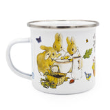 Flopsy Bunnies Enamel Mug - Classic Beatrix Potter Design