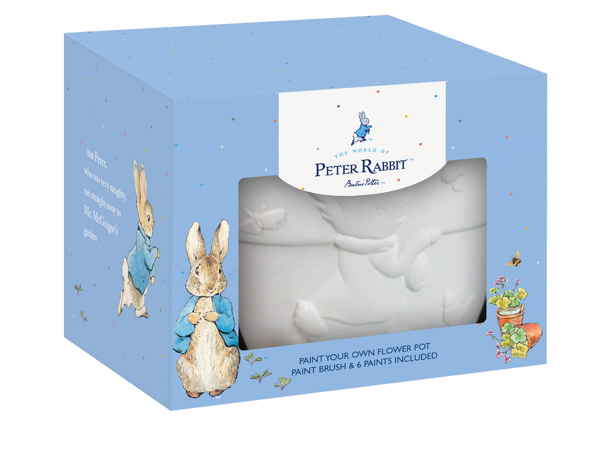 Peter Rabbit Paint Peter Rabbit Paint Your Own Plant Pot - Children's Craft Kit – Robert ...