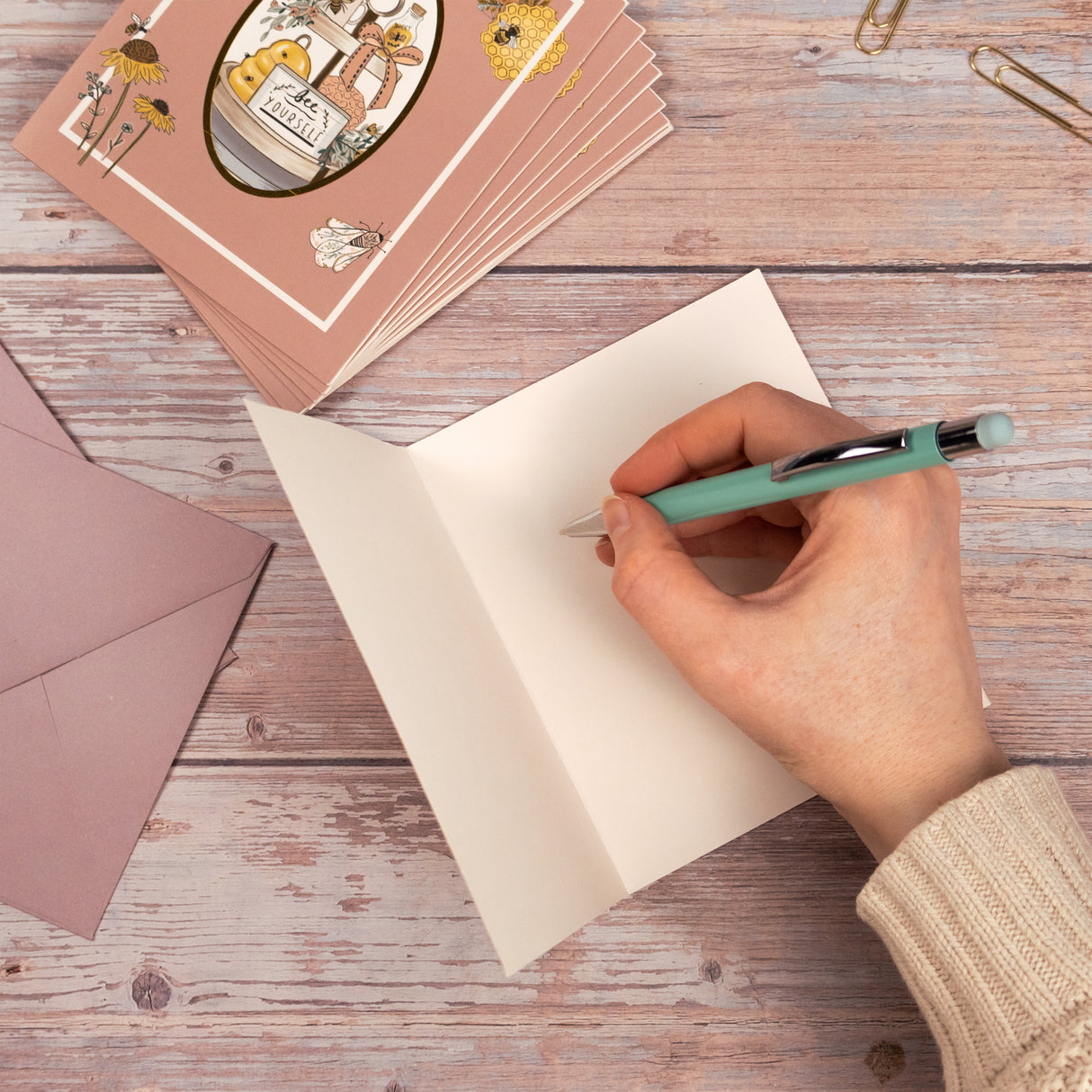 Bee Yourself Notecards, Envelopes & Pen Set
