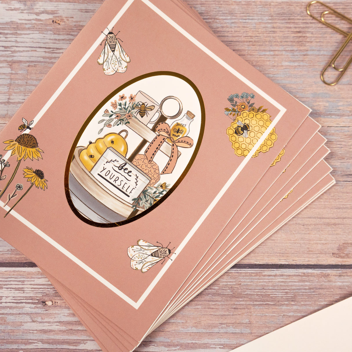 Bee Yourself Notecards, Envelopes & Pen Set