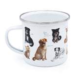 Patricia MacCarthy Dog Design Enamel Mug - Popular Dog Breeds