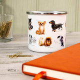 Patricia MacCarthy Dog Design Enamel Mug - Popular Dog Breeds