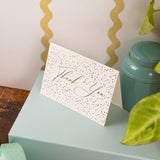 12 Notecards and Envelopes in Gift Box - “Thank You” Spots Design