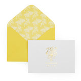 12 Notecards and Envelopes in Gift Box - “Thinking Of You” Flower Bouquet Design