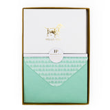 12 Notecards and Envelopes in Gift Box - “Hello You” Dachshund Design