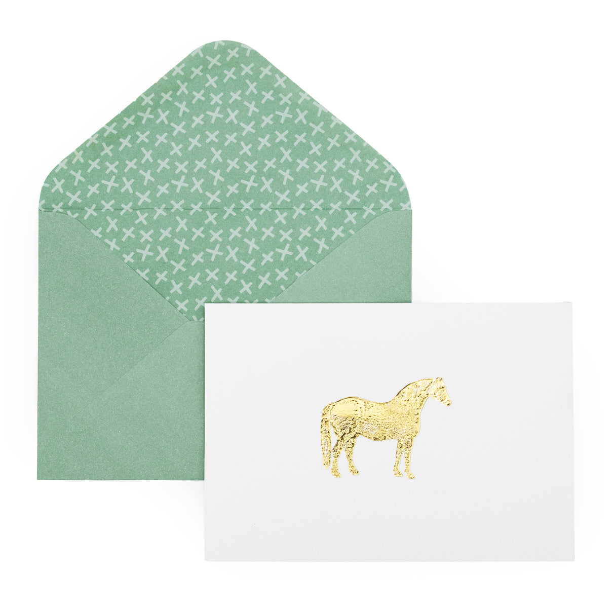 12 Notecards and Envelopes in Gift Box - Horse Design