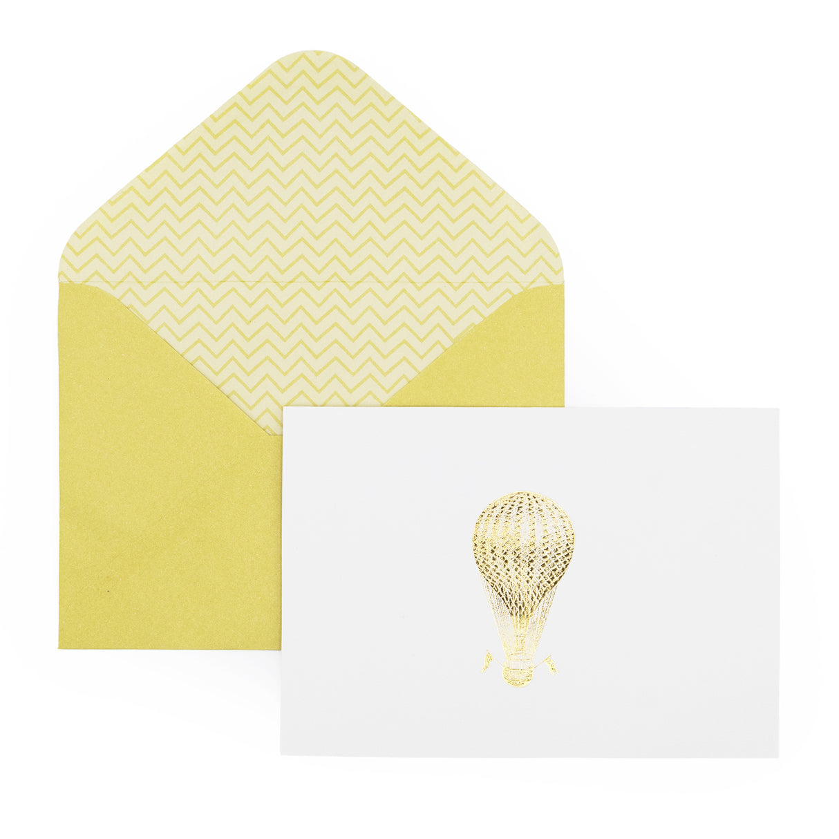 12 Notecards and Envelopes in Gift Box - Hot Air Balloon Design
