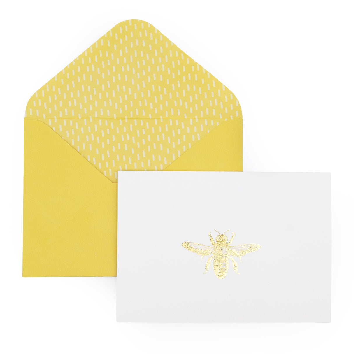 12 Notecards and Envelopes in Gift Box - Bee Design