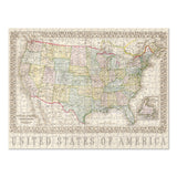Vintage Map USA - 500 Piece Puzzle
