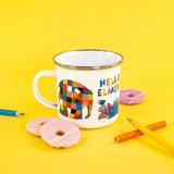 Elmer Enamel Mug - Bright & Colourful Elephant Design