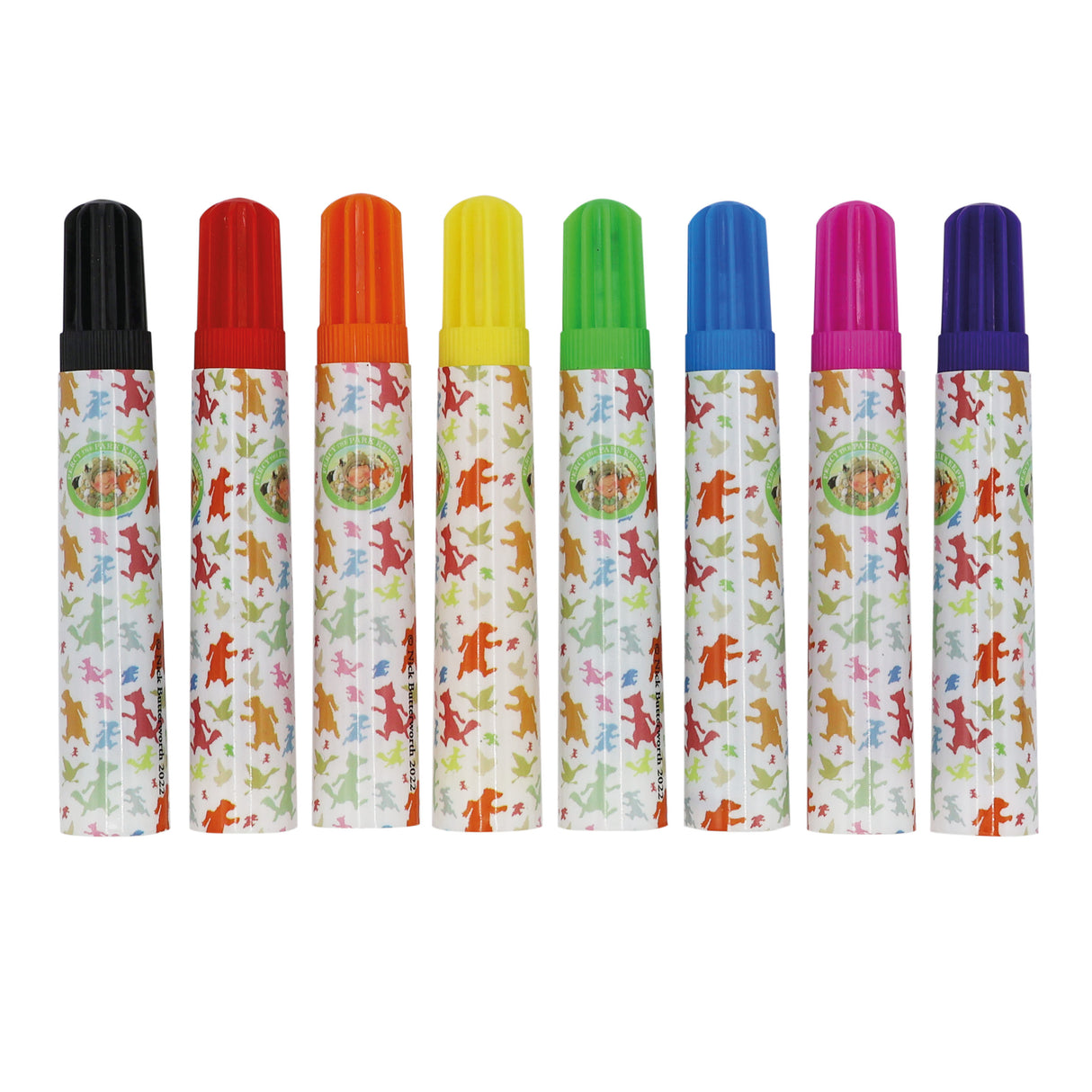 Percy The Park Keeper Set of 8 Jumbo Marker Pens for Children