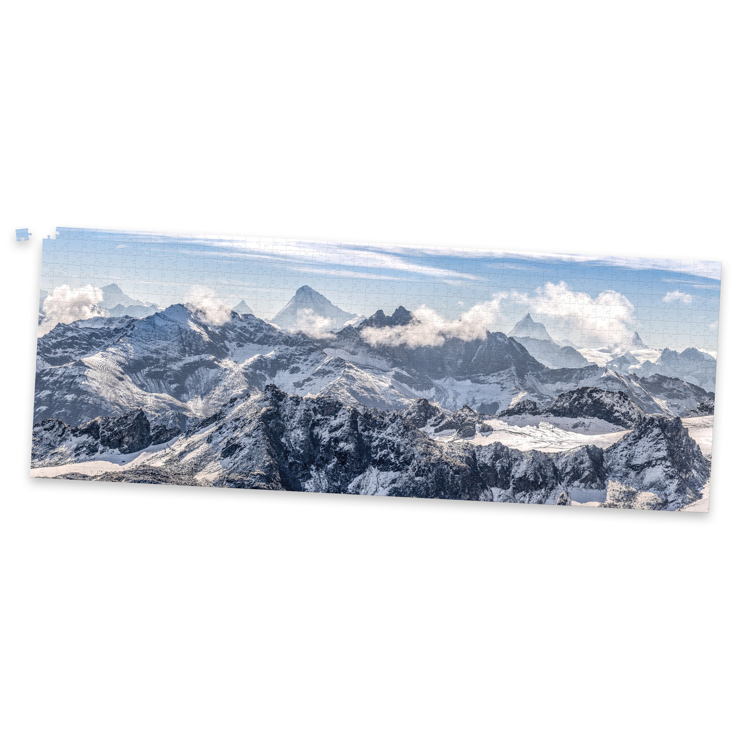 Winter Mountain – 1000 Piece Puzzle – Panoramic Scenic Jigsaw