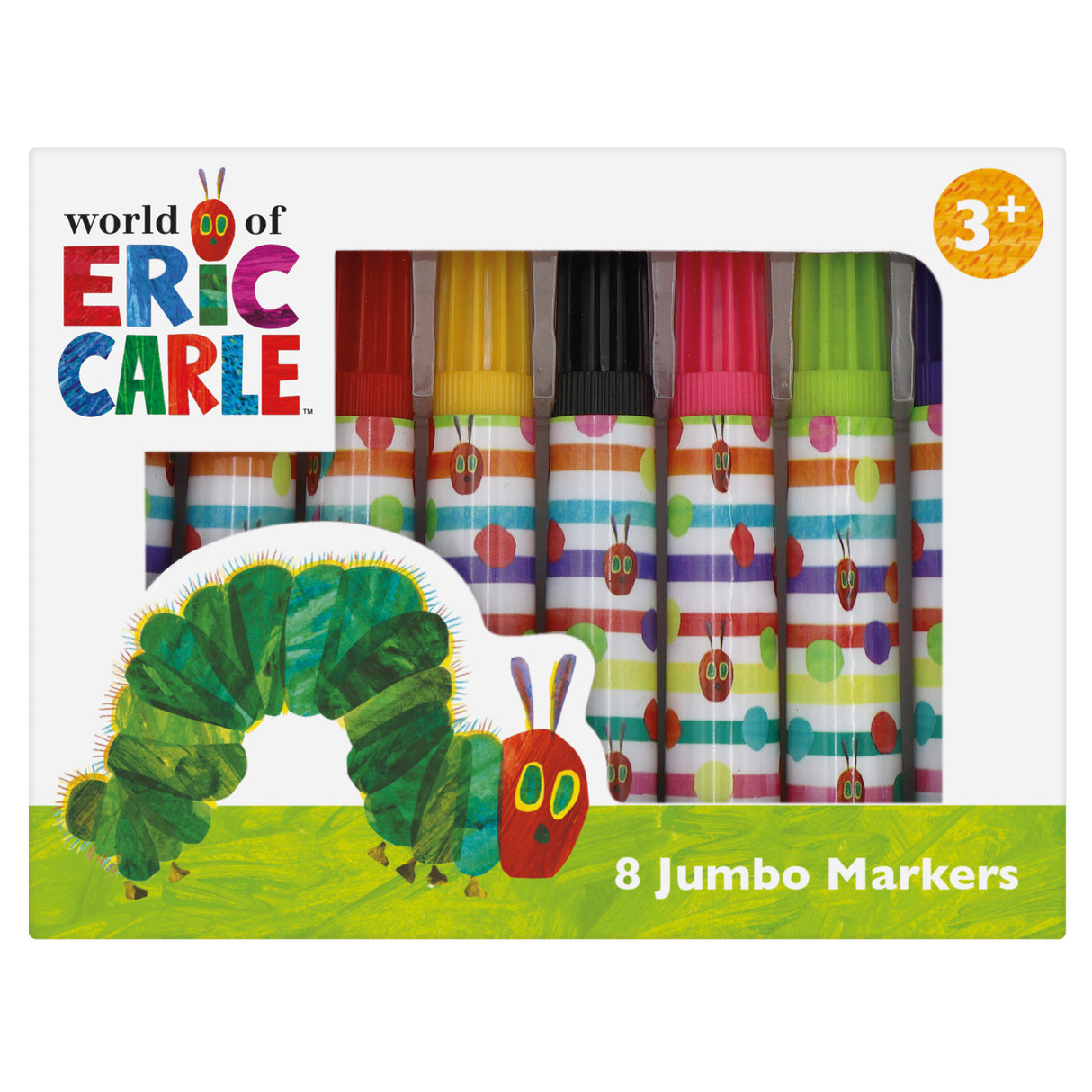 The Very Hungry Caterpillar Set of 8 Jumbo Marker Pens for Children