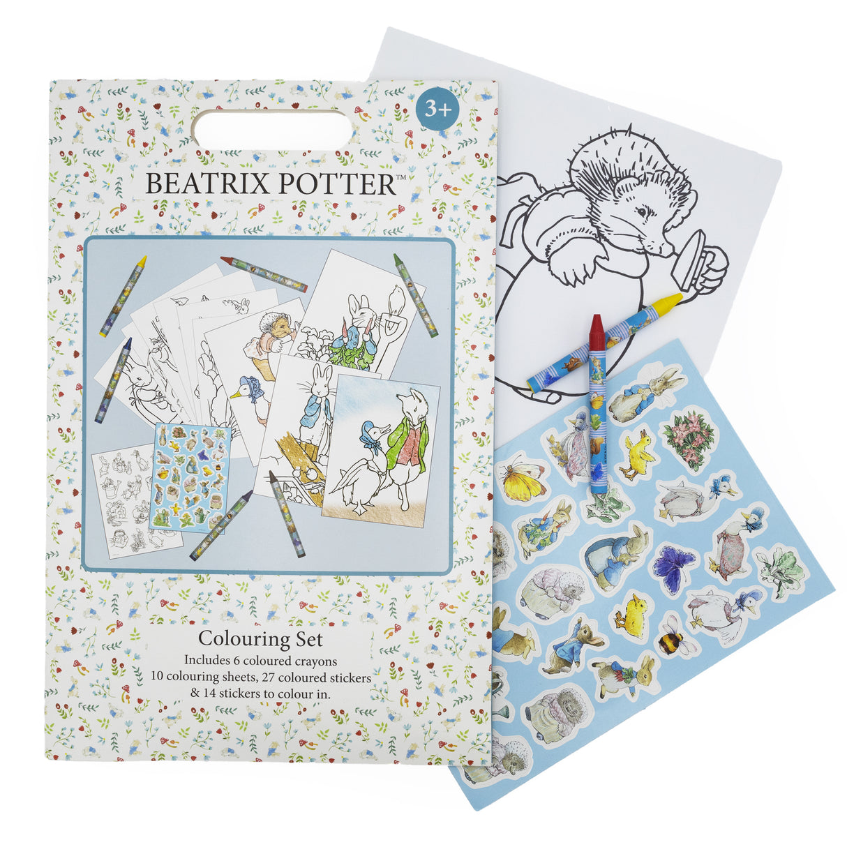 Beatrix Potter Children's Colouring Set - Includes Crayons and Stickers