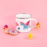 Magical Creatures Enamel Mug – Fantasy Design