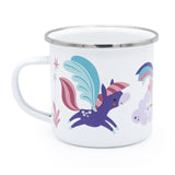 Magical Creatures Enamel Mug – Fantasy Design