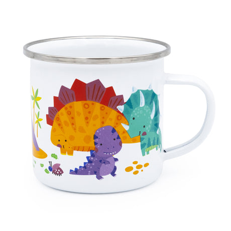 Dinosaurs Enamel Mug - Fun Prehistoric Design for Kids