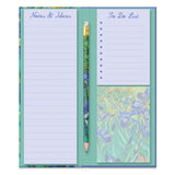 Van Gogh Irises Tall Notepad & List Set With Pencil