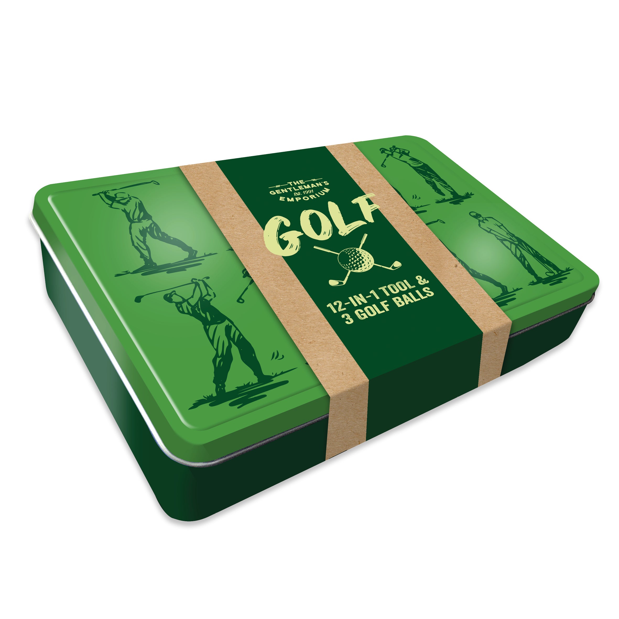 Gentleman's Emporium Golf Tin Set - Gift Set for Golf Enthusiasts