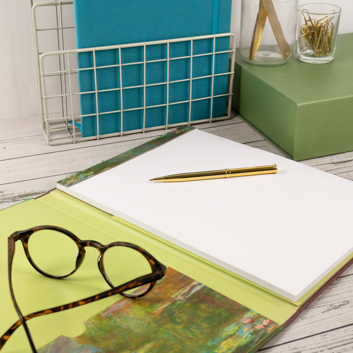 Monet Waterlilies Clipboard Folder with A4 Notepad
