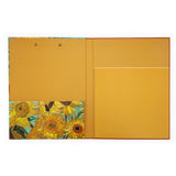 Van Gogh Sunflowers Clipboard Folder with A4 Notepad