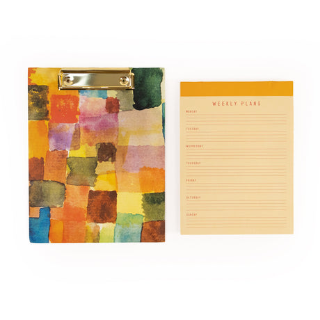 Paul Klee Weekly Planner Clipboard and Notepad Set