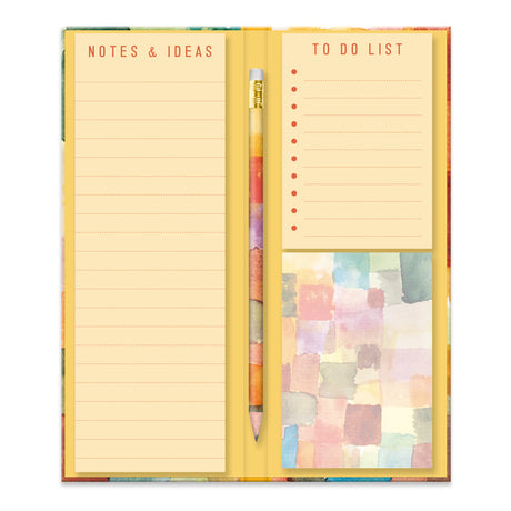 Paul Klee Tall Notepad & List Set With Pencil