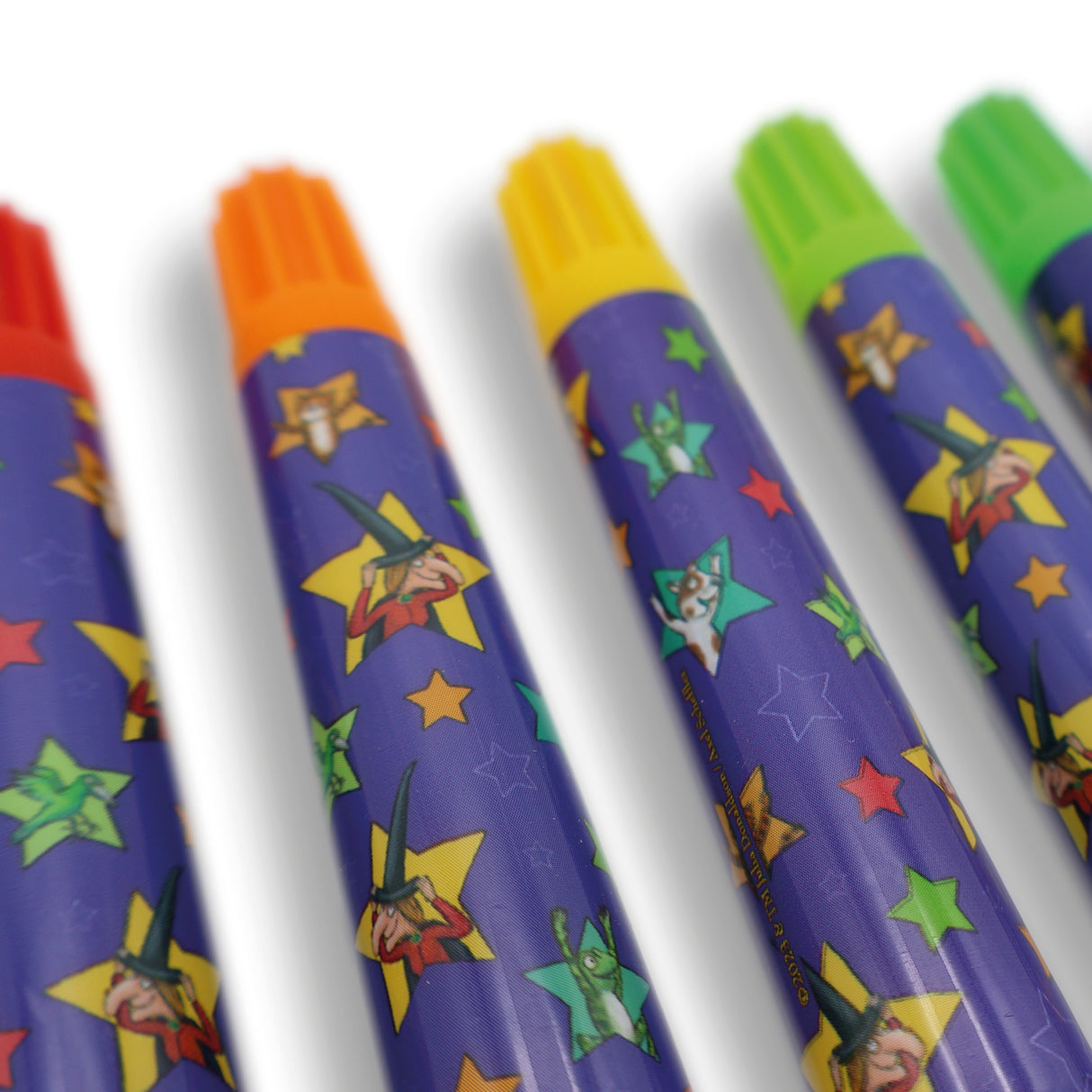 Room On The Broom Set of 8 Jumbo Marker Pens for Children