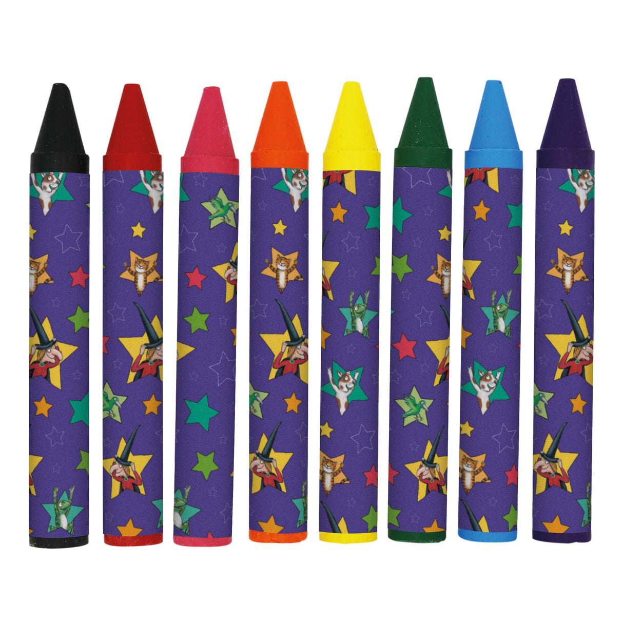 Room On The Broom Set of 8 Jumbo Crayons for Children