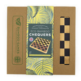 Bamboo Chequers Set - Made Using Sustainable Materials