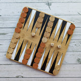 Bamboo Backgammon & Chess Double Set - Made Using Sustainable Materials