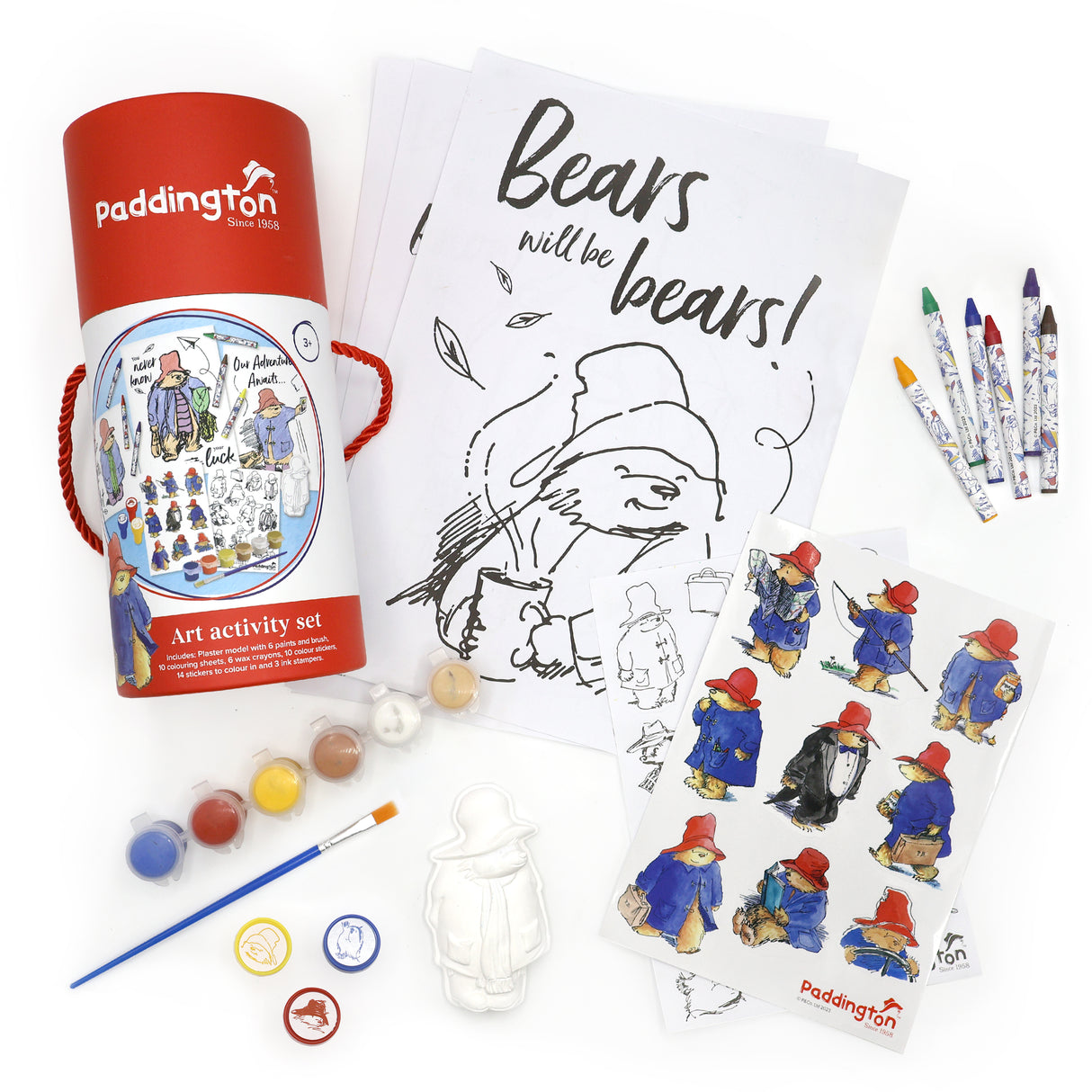 Paddington Children's Art Activity Set - Includes Paints, Crayons and Stickers