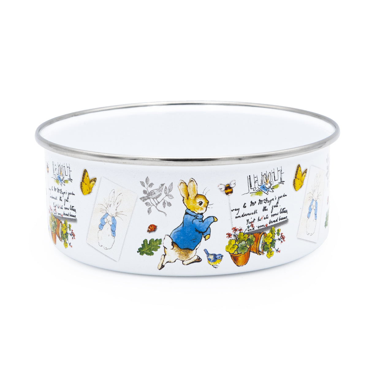 Peter Rabbit Enamel Bowl - Classic Beatrix Potter Design