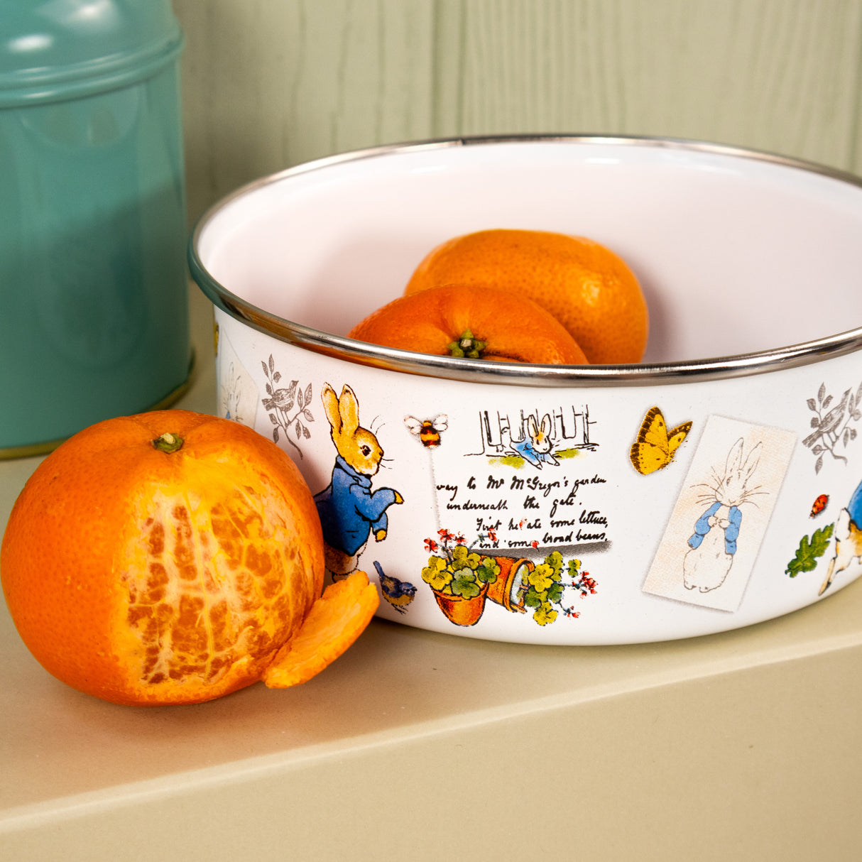 Peter Rabbit Enamel Bowl - Classic Beatrix Potter Design