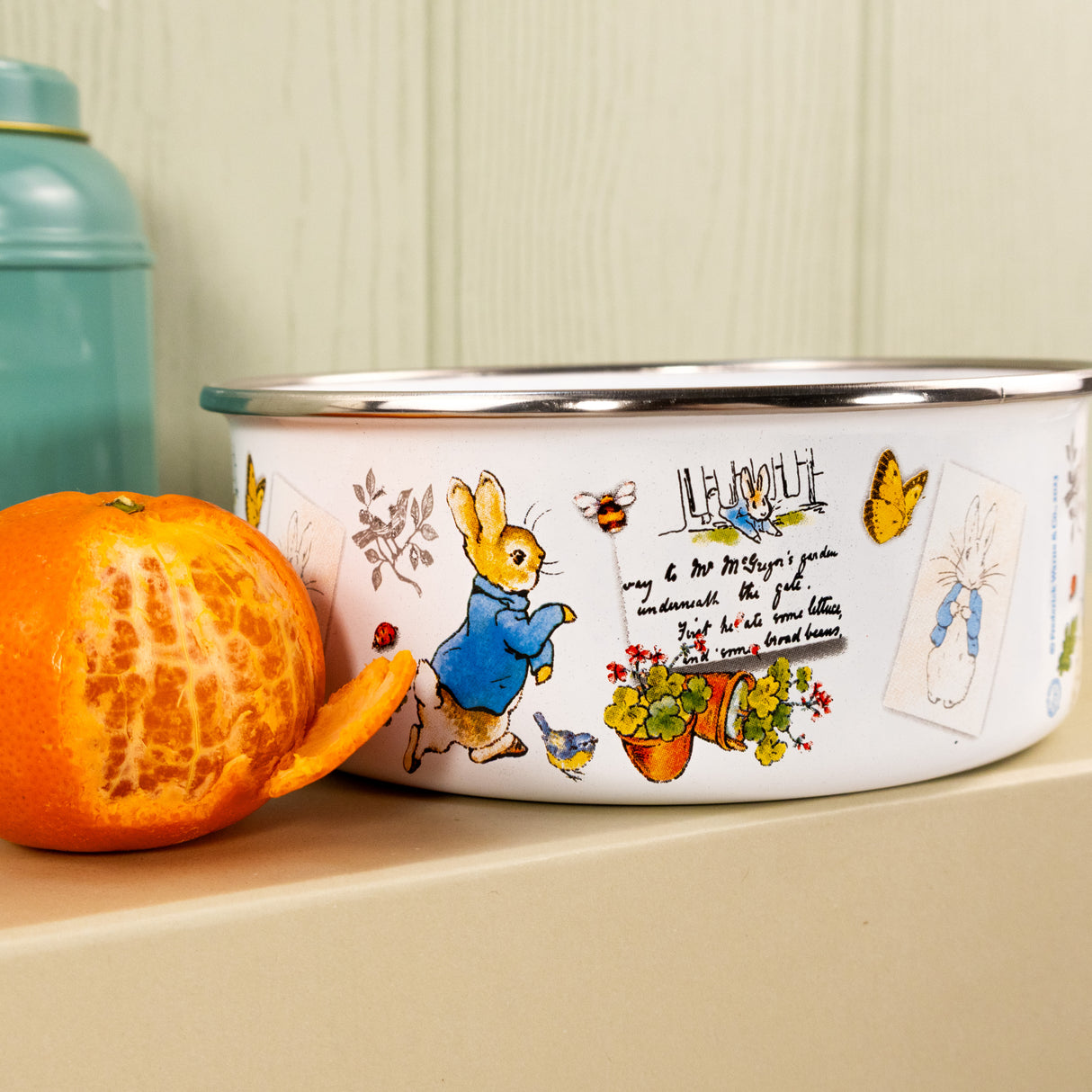 Peter Rabbit Enamel Bowl - Classic Beatrix Potter Design