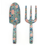 Orange Grove Fork and Trowel Garden Tool Set - William Morris Design