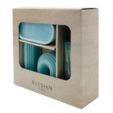 Elysian Wiggle Candle With Enamel Tray & Matches In Glass Jar
