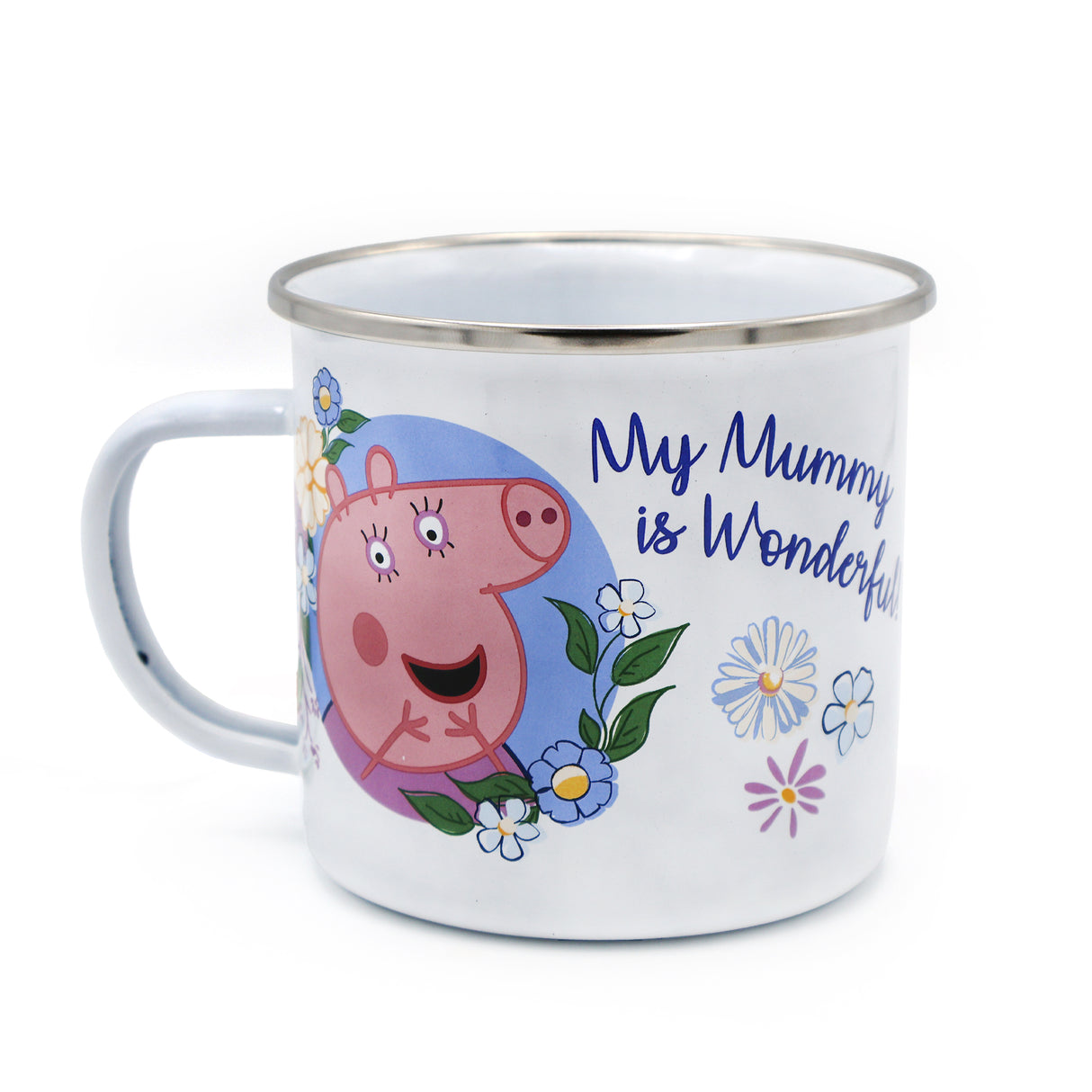 Peppa Pig Enamel Mug - Best Mummy Design