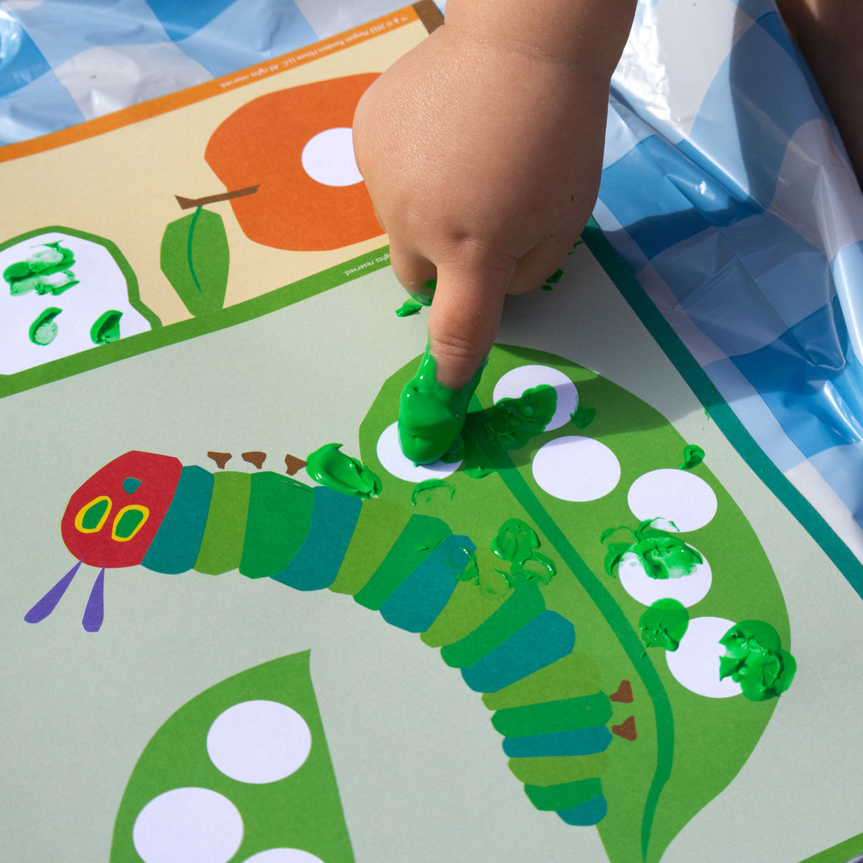 World of Eric Carle My First Fingerprint Art Kit – Toddler Craft Set with Paints & Colouring Sheets – The Very Hungry Caterpillar
