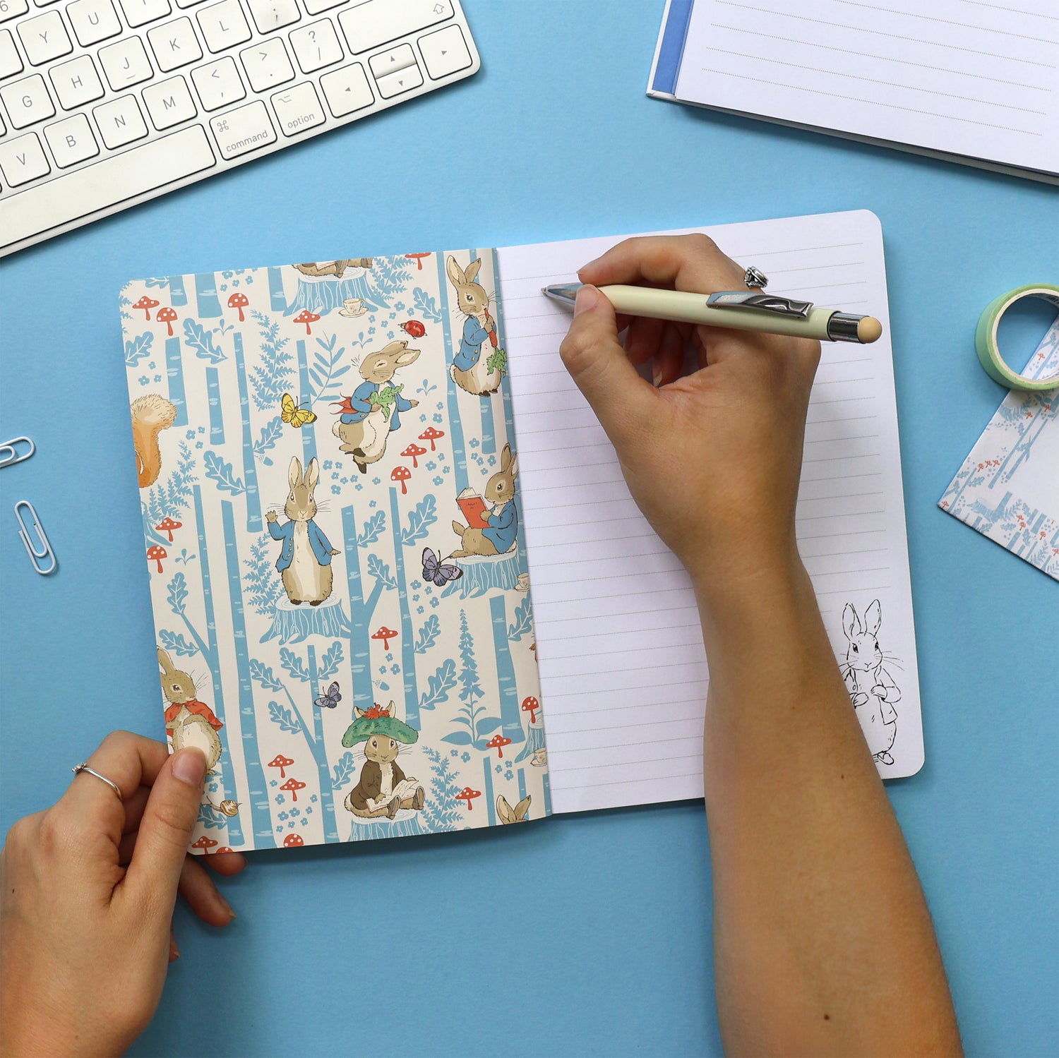 Peter Rabbit Notebook – A5 Forest Picnic Design – Robert Frederick