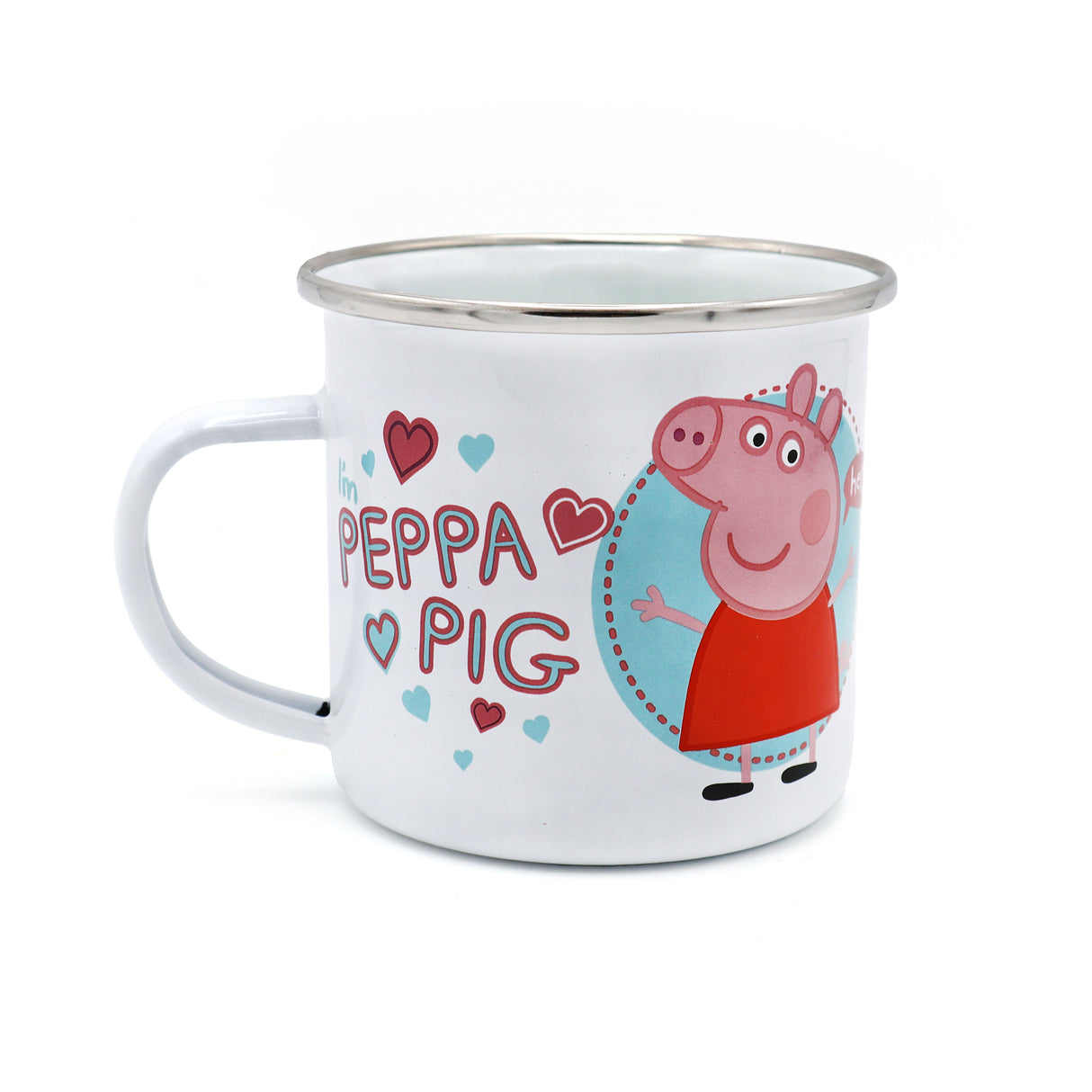 Peppa Pig Enamel Mug - Time To Party Design