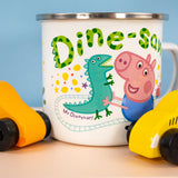 Peppa Pig Enamel Mug - George Loves Muddy Puddles Design
