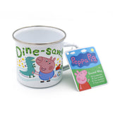Peppa Pig Enamel Mug - George Loves Muddy Puddles Design