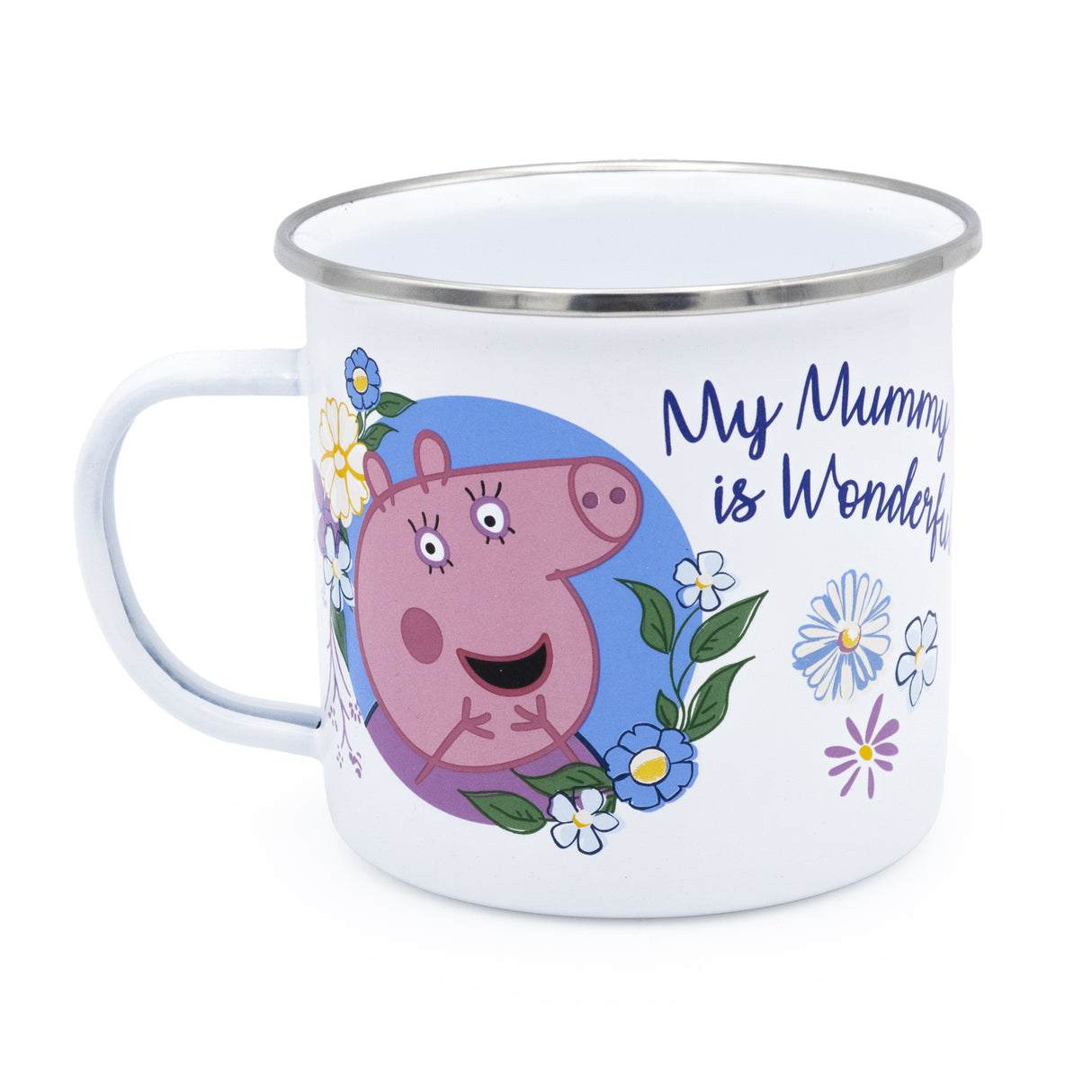 Peppa Pig Enamel Mug - Best Mummy Design