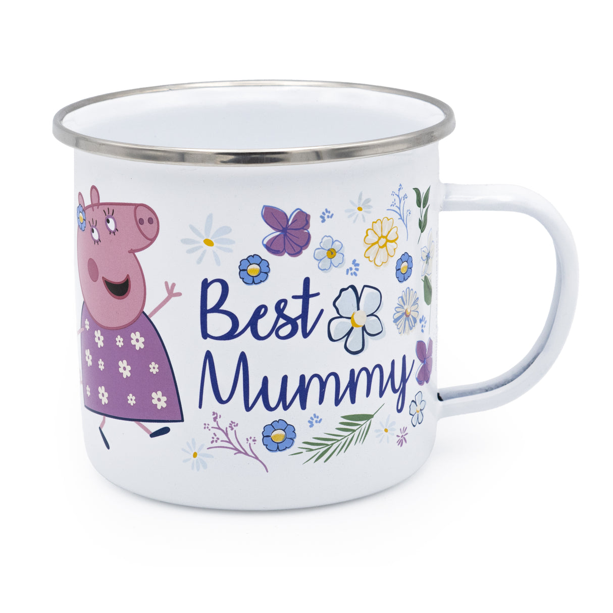 Peppa Pig Enamel Mug - Best Mummy Design